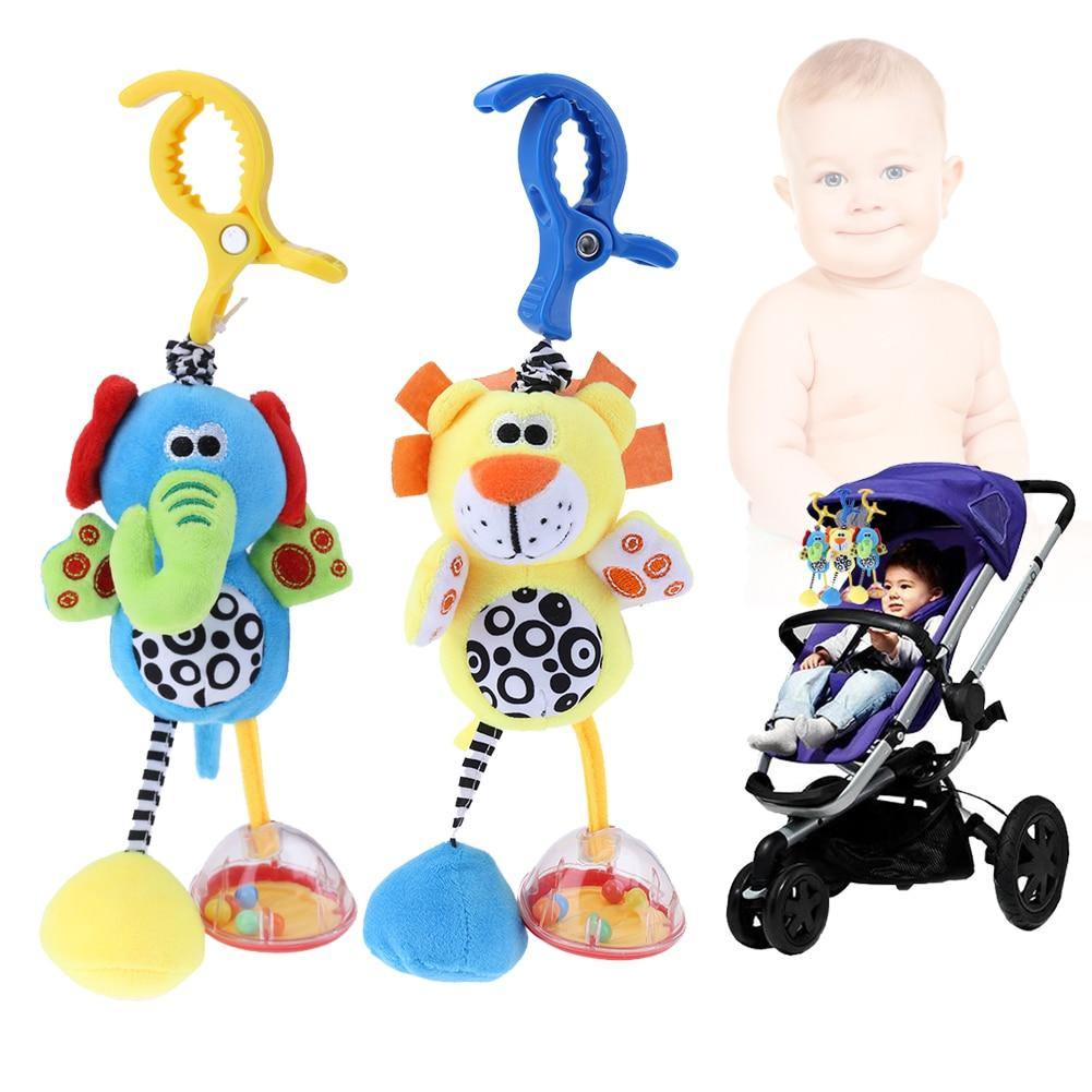 Hochet En Peluche Pour Bbs, Lot De 2 Jouets Sonores Pour Landau Suspendre  Sur Landau Et Poussette, Jouet Sensoriel Pour Nouveau-ns Garons Et Filles D