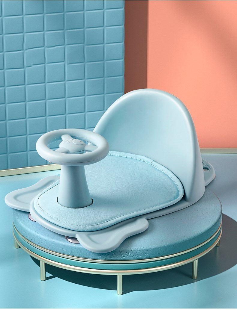 Siège  de bain antidérapant sé curisé pour Bébé, Chaise de Bain pour Enfant avec Jouets de Douche