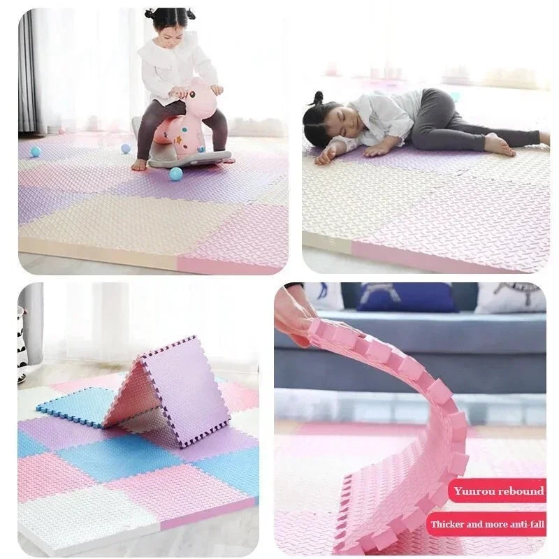 Tapis de Jeu en Mousse EVA 30x30cm - Puzzle Éducatif pour Bébé et Enfant, 8-16 Pièces