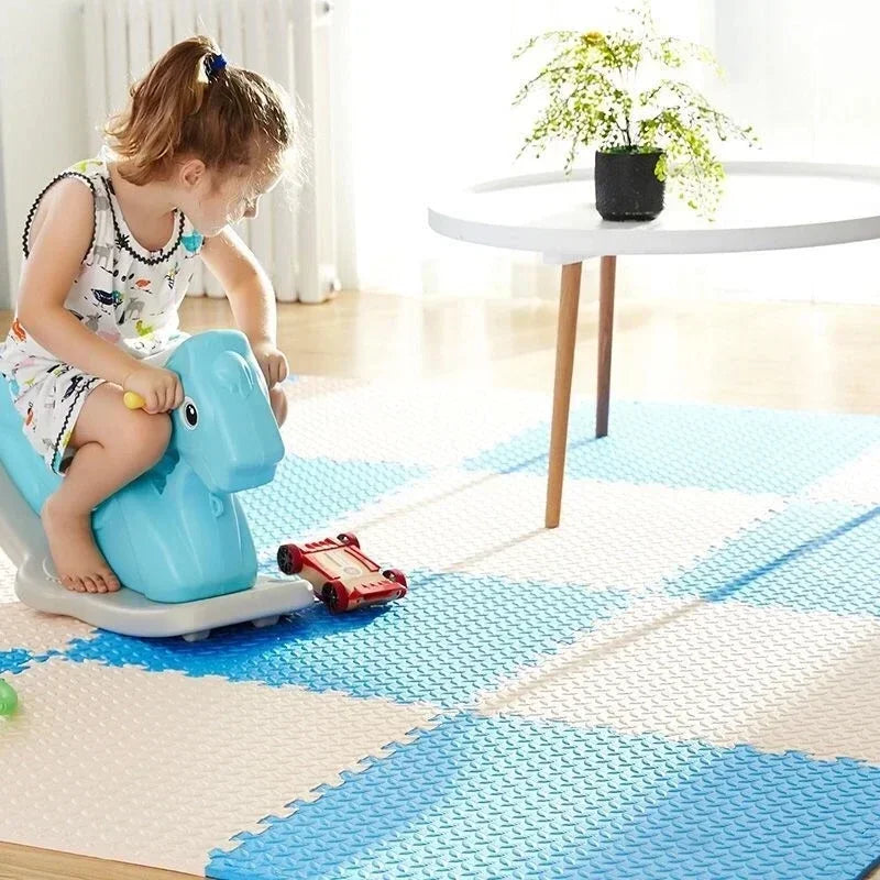 Tapis de Jeu en Mousse EVA 30x30cm - Puzzle Éducatif pour Bébé et Enfant, 8-16 Pièces